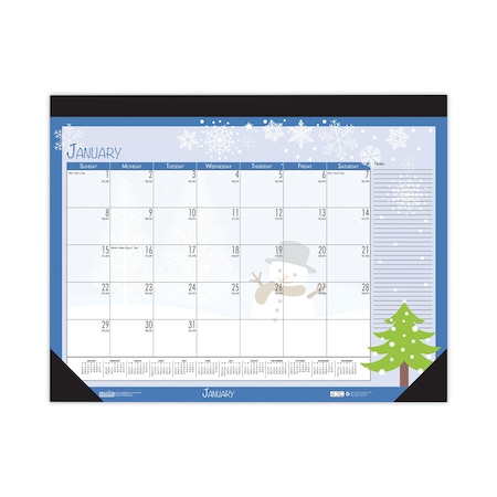 Earthscapes Seasonal Desk Pad Calendar, 18 1/2 X 13, 2020